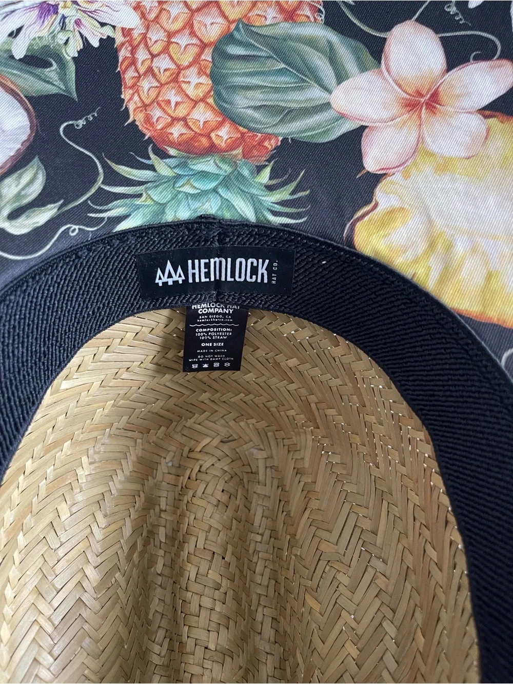 Hemlock Hat Company STRAW LIFEGUARD HAT Beach Pool Sun ONE SIZE Brand New W Tags